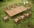 Dorchester Extending 1.8 - 2.4m Table & 8 Monaco Stacking Chairs