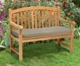 Clivedon 2 Seater Garden Bench, Teak – 1.2m