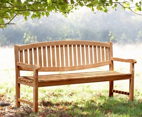 Ascot 4 Seater Teak Garden Bench – 1.8m