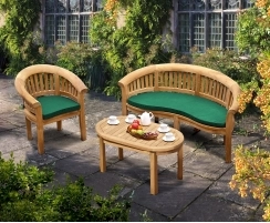 Deluxe Coffee Table, Bench and Chair Set