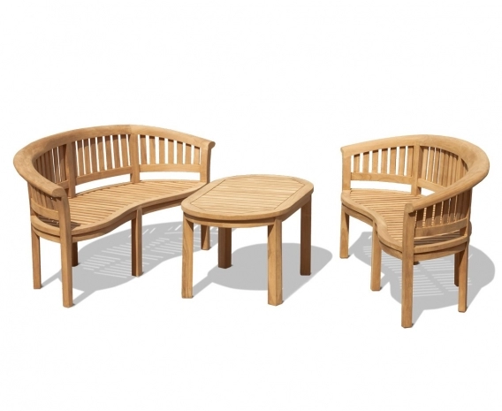 Deluxe Teak Coffee Table Set 2