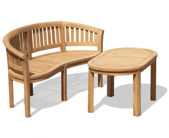 Wimbledon Teak Banana Coffee Furniture Set