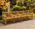 Balmoral Large Heavy-Duty Park Bench with 5 arms – 3m