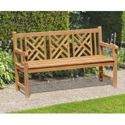 Princeton Chippendale Decorative Garden Bench – 1.5m