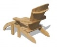 Adirondack wooden chair