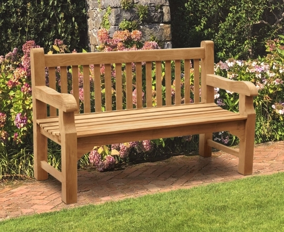 Balmoral 5ft Sturdy Teak Park Bench – 1.5m