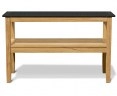 Aria Outdoor Buffet Table, Teak Garden Console Table - 1.4m