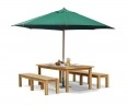 Chichester Teak Garden Table and Benches Set