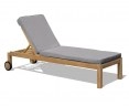 Brompton Teak Reclining Sun Lounger