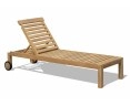 Brompton Teak Reclining Sun Lounger