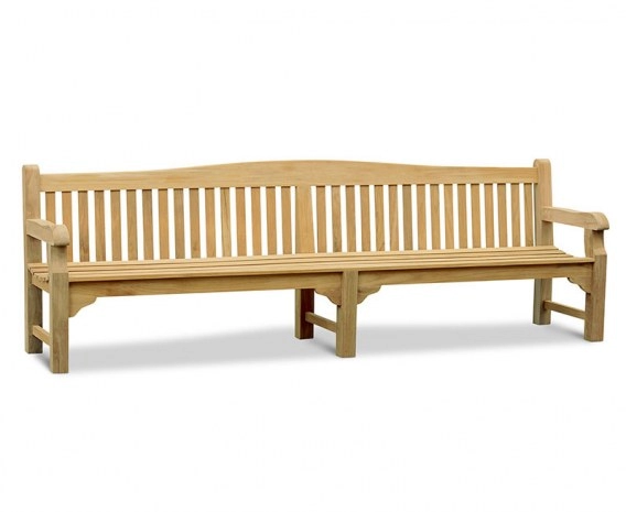 Buckingham Large Teak Garden Bench - 3m