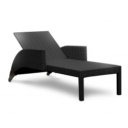 Black Sorrento Lounger - New: End of line