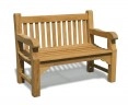 Balmoral 4ft Solid Teak Park Bench – 1.2m