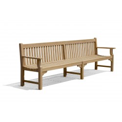 Taverners Heavy Duty Teak Garden Bench - 3m