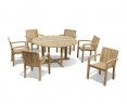 Canfield 6 Seater Garden Dining Set with Monaco Chairs
