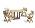 Canfield Round 1.2m Dining Set with 4 Suffolk Chairs