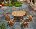 Canfield Round 1.3m Dining Set with 6 Suffolk Chairs