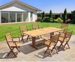 Belgrave 2m table with 6 Suffolk Armchairs Dining Set