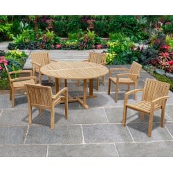 Canfield 6 Seater Garden Dining Set with Monaco Chairs