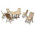 Canfield Round 1.5m Dining Set with 6 Cheltenham Chairs