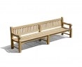 Braemar Heavy Duty Teak Garden Bench - 3m