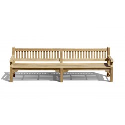 Braemar Heavy Duty Teak Garden Bench - 3m