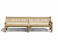 Braemar Heavy Duty Teak Garden Bench - 3m