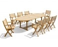 Brompton Double-leaf, Extending Table with 8 Suffolk Chairs Dining Set