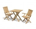 2 Seater Teak Folding Set