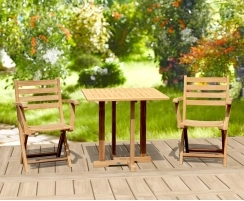 Canfield Square 0.8m Table with 2 Suffolk Chairs Dining Set