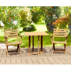 Canfield Square 0.8m Table with 2 Suffolk Chairs Dining Set