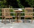 Canfield Round 60cm Table with 2 Hilgrove Stacking Chairs