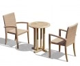 Canfield Round 60cm Table with 2 St. Tropez Armchairs