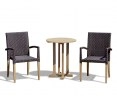 Canfield Round 60cm Table with 2 St. Tropez Armchairs