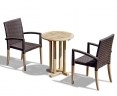 Canfield Round 60cm Table with 2 St. Tropez Armchairs