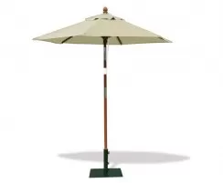 Natural 2m Hexagonal Parasol - Used: Good