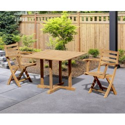 Canfield Square 1m Dining Set with 2 Suffolk Chairs
