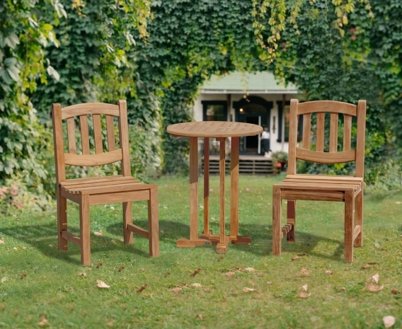 Canfield Round 60cm Table with 2 Ascot Chairs