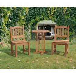 Canfield Round 60cm Table with 2 Ascot Chairs