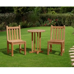 Canfield Round 60cm Table with 2 Windsor Chairs
