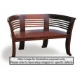 Kensington 1.5m Dark Bench with Ecru Cushion - Used: Good