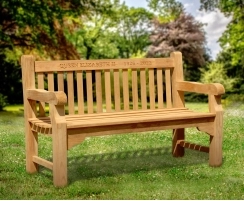 Balmoral Teak Queen Elizabeth II Commemorative Bench