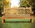 Chiswick 6ft Teak Lattice Decorative Bench – 1.8m