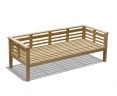 Brompton Teak Day Bed - 2m