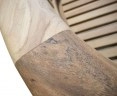Deluxe Rustic Teak Banana Bench