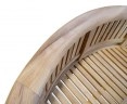 Deluxe Rustic Teak Banana Bench
