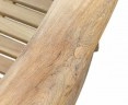 Deluxe Rustic Teak Banana Bench