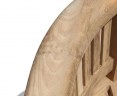 Deluxe Rustic Teak Banana Bench