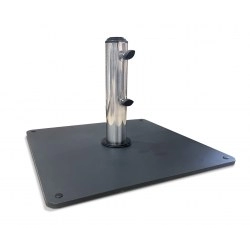 Garden Parasol Base, Stainless Steel Tube - 20kg
