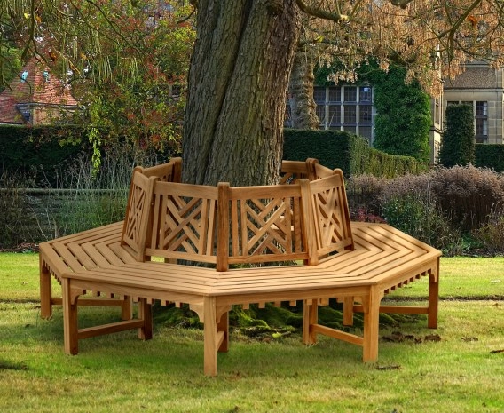 Princeton Octagonal Teak Tree Seat – 2.2m